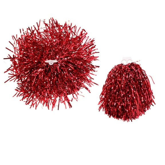 REOFLYUP 1 Pair of Cheerleader Accessories Plastic Red for Cheering and Sports Events