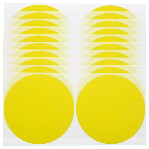 REOFLYUP Self-Adhesive Colored Dots Yellow Paper Round Stickers for Decoration