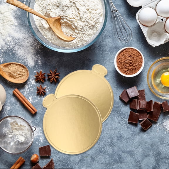 REOFLYUP 100 Sheets Corrugated Cake Rounds for Baking
