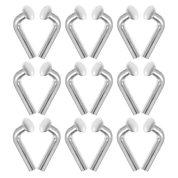 REOFLYUP 100-Pack Heavy Duty Plated Iron Safety Pins L-Shaped for Pallet Rack Shelving Secure Bolt Fasteners