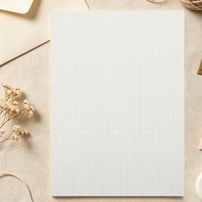 REOFLYUP 100 Sheets White Architecture Graph Paper Pad, Compatible with Pencils, Inks, Markers for Drawing and Drafting