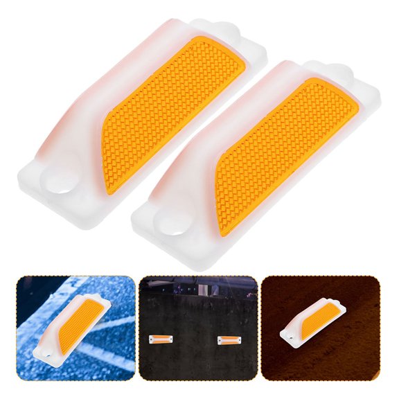 REOFLYUP 10Pcs Asphalt Reflective Lane Markers for Road Easy Installation and Multi Angle Reflectivity
