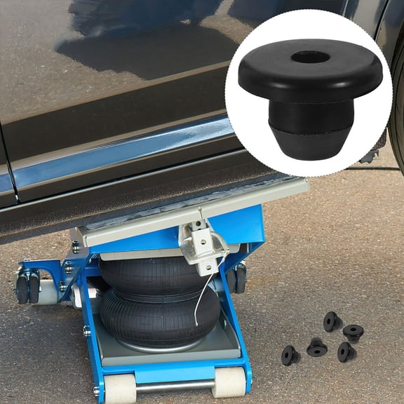 REOFLYUP 10Pcs Black Rubber Hydraulic Jack Bung Oil Plugs Easy to Install Prevent Oil Leaks