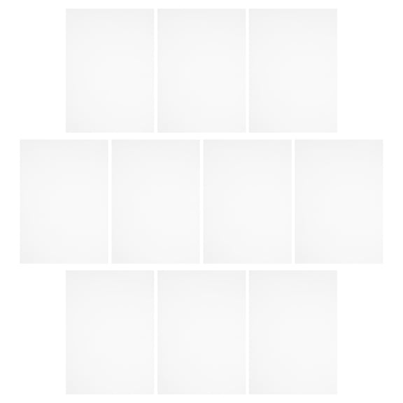 REOFLYUP 10-Pack Clear Transparent PVC Plastic Sheets for Crafting, Picture Frames, Sign Making, and Flexible Panels