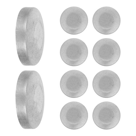 REOFLYUP 10Pcs DIY Plated Silver Round Post Caps Iron Outdoor Railing End Caps for Balcony Staircase