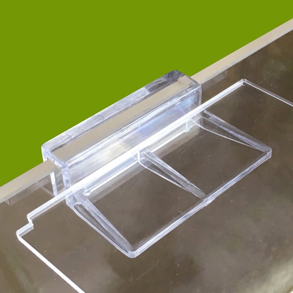 REOFLYUP 10Pcs Acrylic Support Frames for Aquarium Glass Covers Clear Design