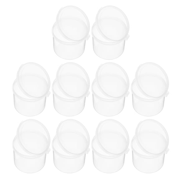 REOFLYUP 10Pcs Round Boxes Plastic Coin Tubes Transparent For Coin Collecting Supplies Must Haves