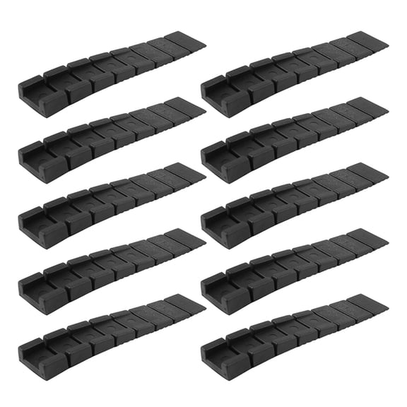 REOFLYUP 10Pcs Shim Leveling Pads Abs Black For Diy Enthusiasts Home Improvement