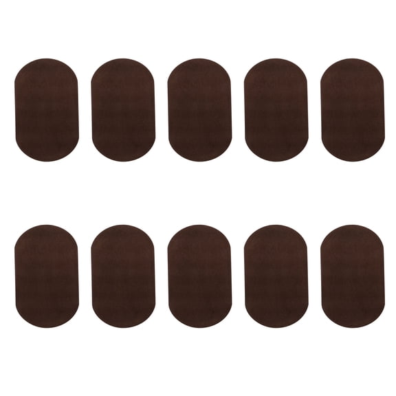 REOFLYUP 10Pcs Coffee Iron On Repair Patch Cloth Simple for Backpacks and Shirts