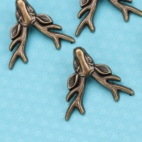 REOFLYUP 10Sets Dark Brown Alloy Snap Button Clasp Set Retro Deer Shape for Craft Sewing