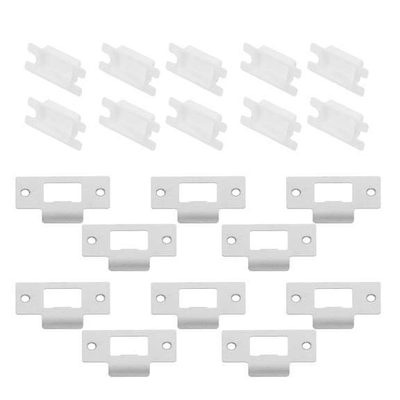 REOFLYUP 10 Sets Bathroom Door Lock Guard Plates for Home Interior Doors, and Easy to Install