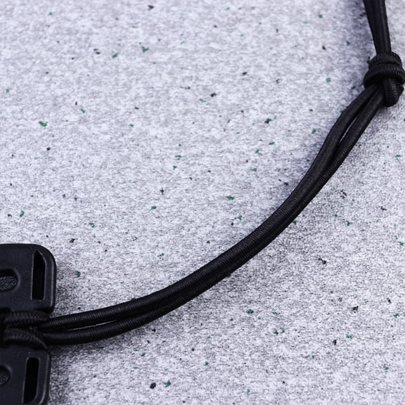 REOFLYUP 12pcs Elastic Rope Buckle Clip for 1 Inch Webbing, Black Nylon
