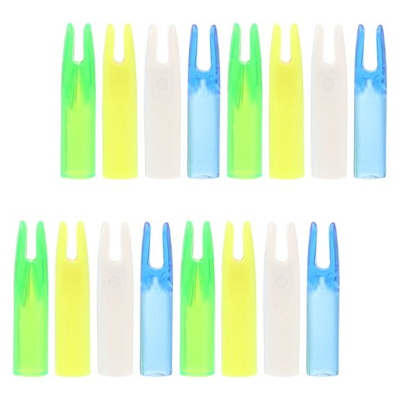 REOFLYUP Arrownock Arrow Nocks Solid White 16-Pcs for Friends Who Like Archery