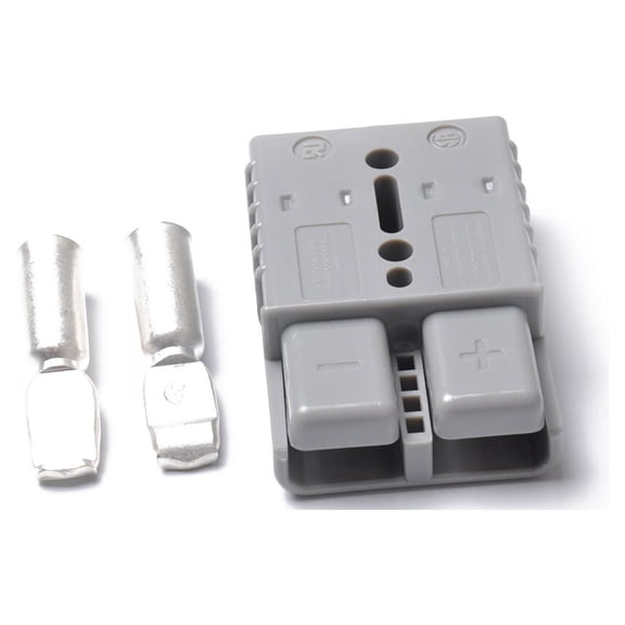 REOFLYUP 175 Heavy Duty Plug Connector with High Tensile Springs, Gray - Ideal for Vehicle and Solar