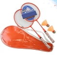 thumbnail image 1 of REOFLYUP 1Pair Green Badminton Racket Set with Balls for Sports Use Durable Comfortable Handle Lightweight Design, 1 of 7