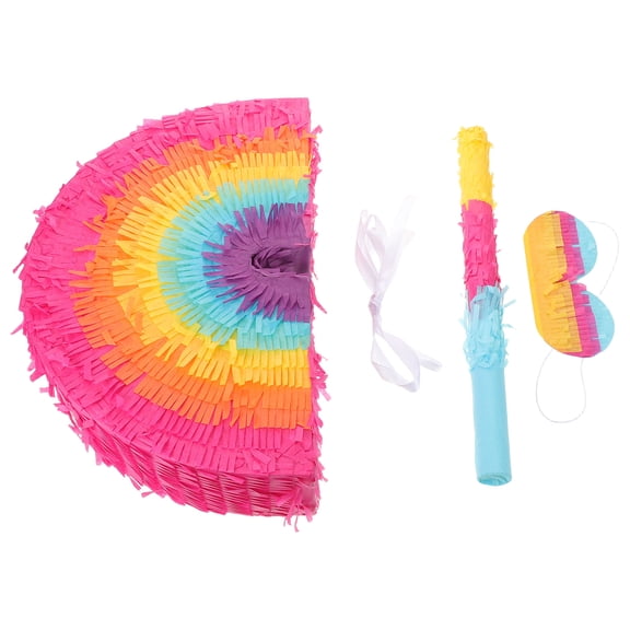 REOFLYUP 1Set Birthday Pinata Game Set with Bat Blindfold for Taco Tuesday and Holiday Celebration