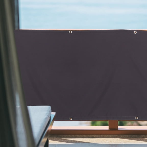 REOFLYUP 1Set Outdoor Balcony Privacy Screen Dark Grey Deck Panel with Sun Protection and Stylish Ventilation