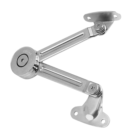 REOFLYUP 1Set Retractable Plated Silver Metal Hinge for Cabinet Doors with Durable Thick Material