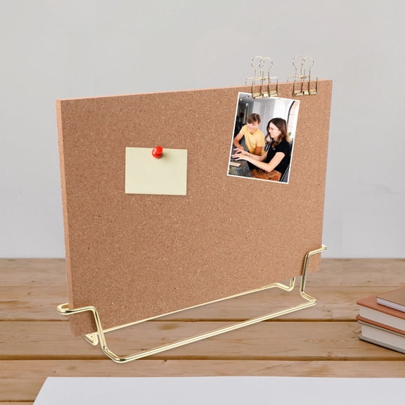 REOFLYUP Reusable Office Message Board Set with Cork and Metal Frame, Desk Reminder and Note Organizer for Home and Work