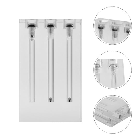 REOFLYUP Car Engine Oil Quality Tester Set with Acrylic Comparator and 3-Hole Viscosity Test Stand for Accurate Oil Analysis