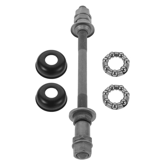REOFLYUP Plated Silver Metal Rear Hub Solid Axle Shaft Precision Bearings for Bikes