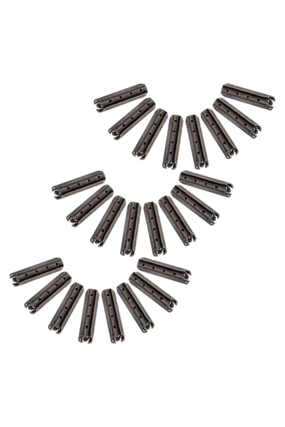 200-Pack Copper Tips Metal Replacement Ends for Shoes, Boots, Hoodies - Black