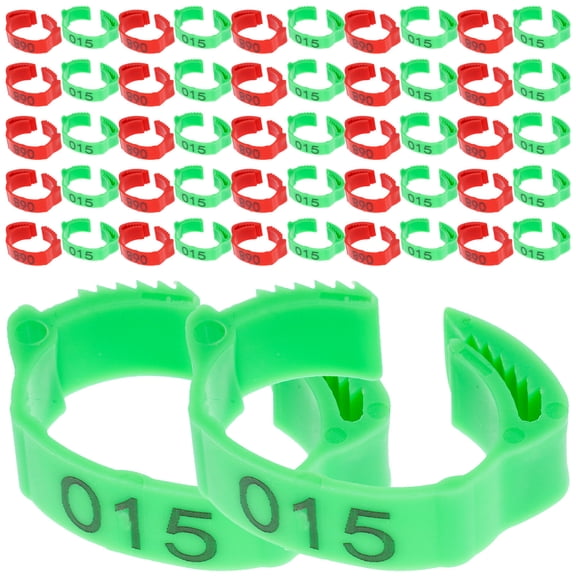 REOFLYUP Plastic Chicken Leg Rings Assorted Colors Durable Poultry Identification 200Pcs