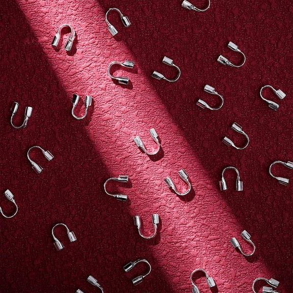REOFLYUP 200 Pcs U-Shape Copper Wire Thread Guards for Jewelry Making, Craft Supplies, and Enthusiasts