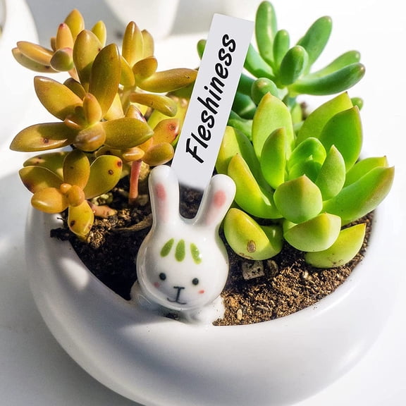REOFLYUP 200Pcs White Plant Markers Made of Durable PP Material for Garden and Potted Plant Organization