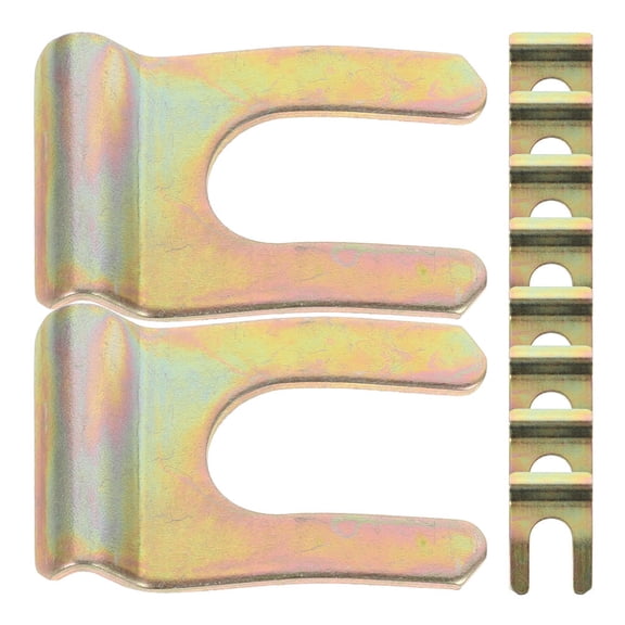 REOFLYUP 20Pcs Car Wire Clips with U-Shaped Spring Steel for Secure Brake and Oil Line Fixation in Golden