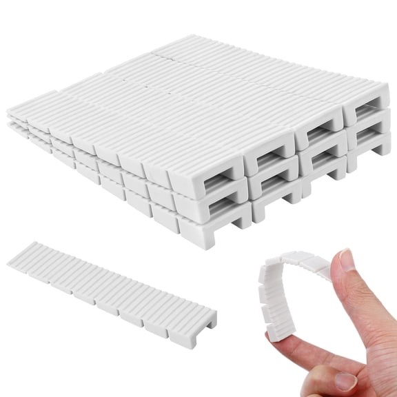 REOFLYUP 20Pcs Floor Leveling Shims for Furniture White ABS for Adjustable Solutions