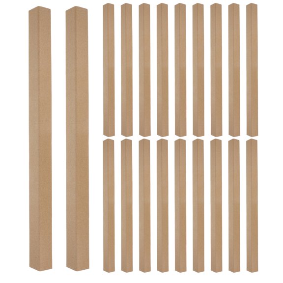REOFLYUP 20Pcs Heavy Duty Chocolate Cardboard Shipping Corner Guards for Package Edge and Box Protection