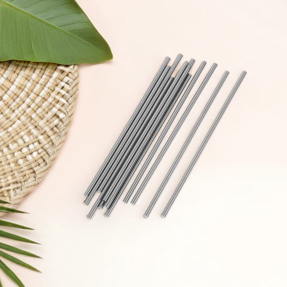 REOFLYUP 20Pcs Steel Blocking Pins for Crafts Durable Metal Rods for Knitting Crochet DIY Projects Plated Silver