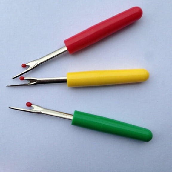 REOFLYUP 24Pcs Large Seam Ripper with Cap for Precise Stitch Unpicking Assorted Colors