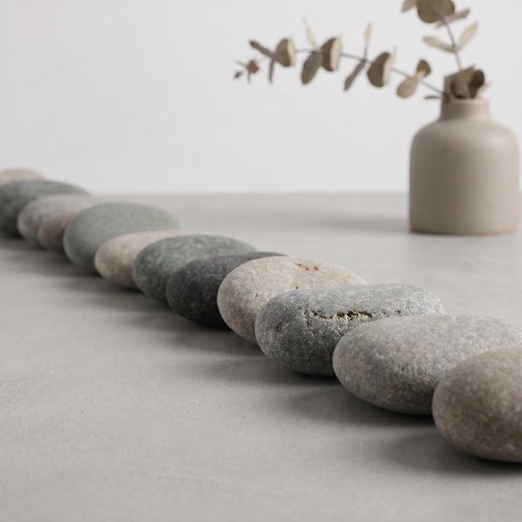 REOFLYUP 24-Pack Natural Rocks for Painting, Garden Decoration, Landscaping and Craft Projects