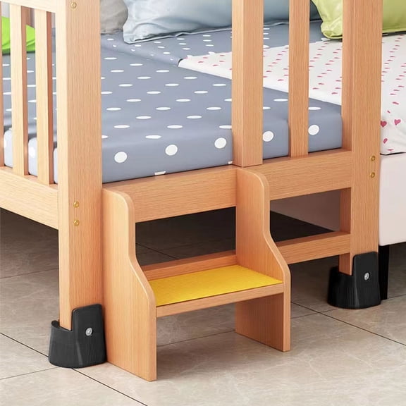 REOFLYUP 2-Pack Black Adjustable Furniture Risers for Bed, Chair, Sofa, Table - Height Extenders for Home and Office