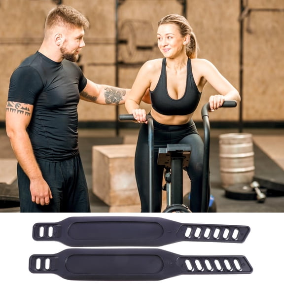 REOFLYUP 2 Pcs Exercise Bike Pedal Straps Black Replacement Foot Pedal Straps for Dynamic Training