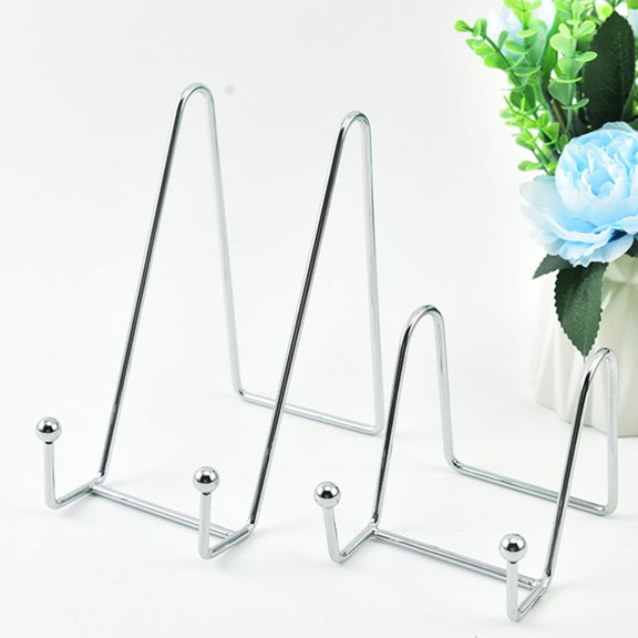 REOFLYUP 2Pcs Desktop Photo Frame Stand Stable Rustproof Metal Frame Holder for Artwork