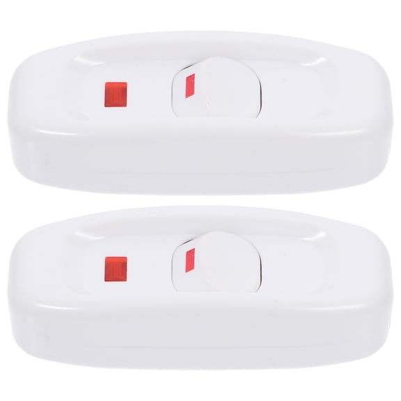REOFLYUP 2-Pack Inline Cord with Indicator Light for Home Lamps and Electrical Device Control
