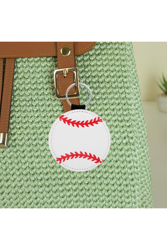 2-Pack Stylish Baseball Softball Keychains for Backpacks, Car Charms, and Everyday Accessories