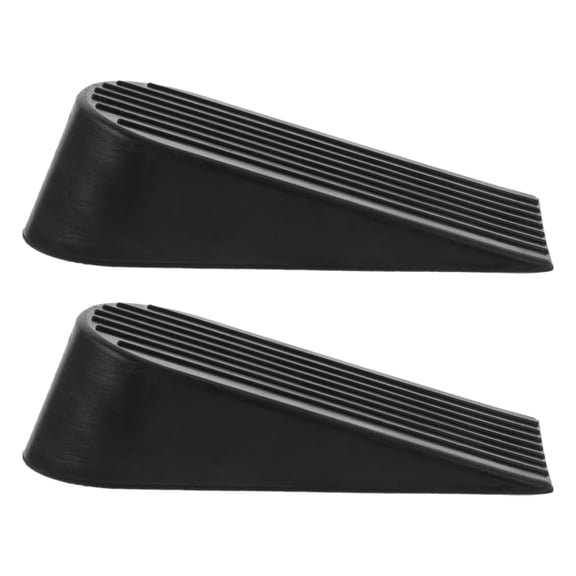 REOFLYUP 2Pcs Extra Large Rubber Door Stopper Heavy Duty Wedge for Home Garage Use