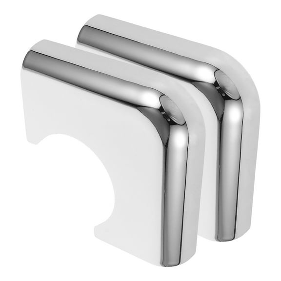 REOFLYUP 2Pcs Metal Corner Protector Bumpers for Pool Table Plated Silver Surface Preservation