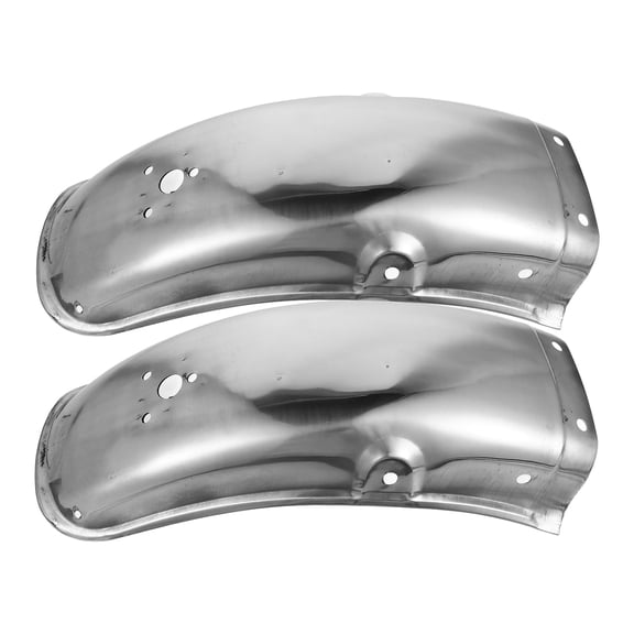 REOFLYUP 2Pcs Motorcycle Rear Mud Flaps Stainless Steel Mudguards Splash Guards for Motorbike