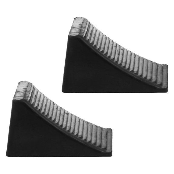 REOFLYUP 2Pcs Motorcycle Wheel Chocks Rubber Wedge Trailer Accessories for Vehicle Safety
