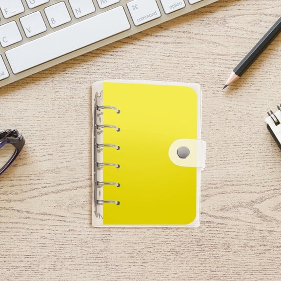 REOFLYUP 2Pcs PVC Notebook Protector Waterproof Lightweight 6 Hole A7 Diary Planner Cover