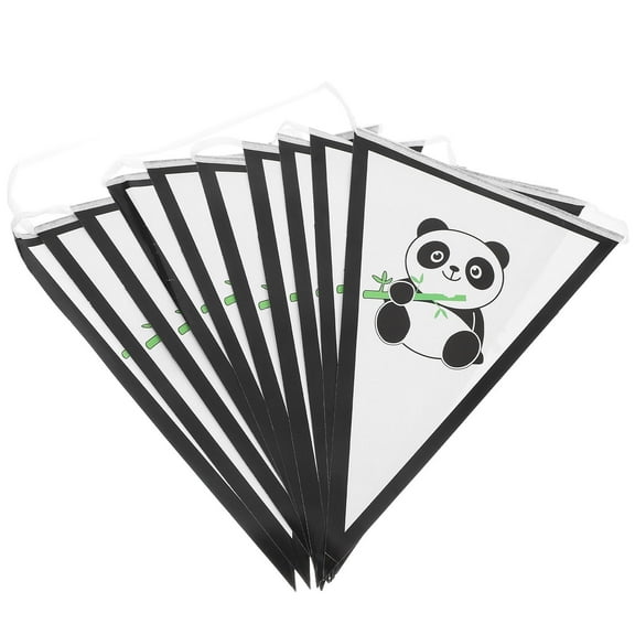 REOFLYUP 2-Pack Panda Themed Banner Paper Decorations for Party Hanging and Celebration