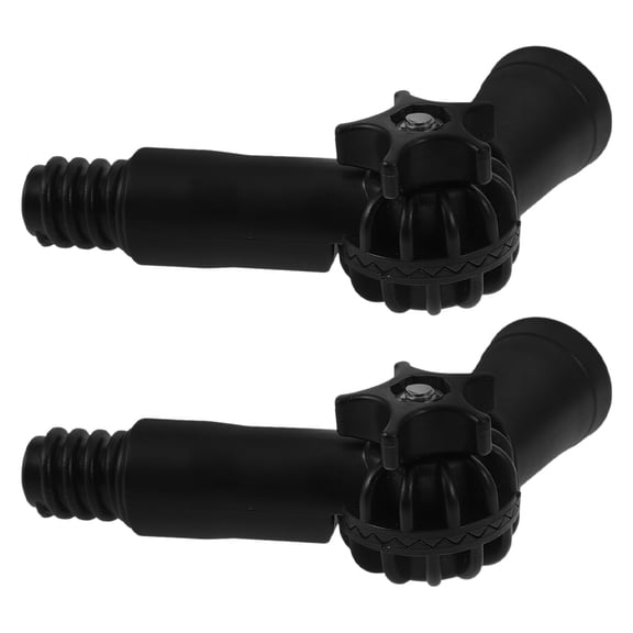 REOFLYUP 2Pcs Universal Angle Adaptor Mop Handle Extension Pole Accessories for Standard Threaded Tips