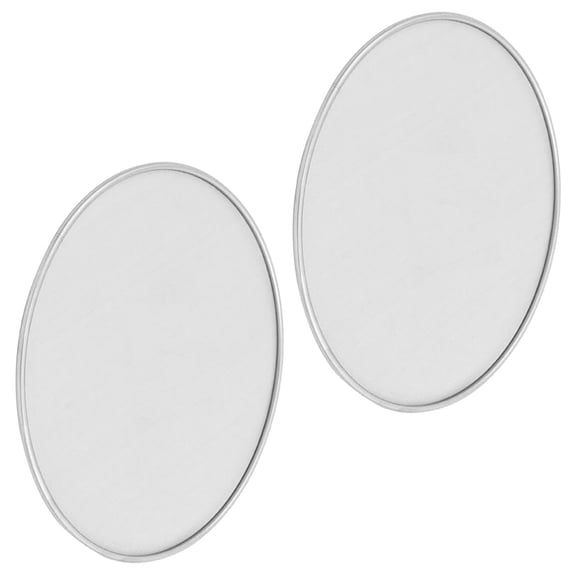 REOFLYUP 2Pcs Universal Fine Mesh Frying Pan Lid Plated Silver Stainless Steel for Cooking Oil Protection