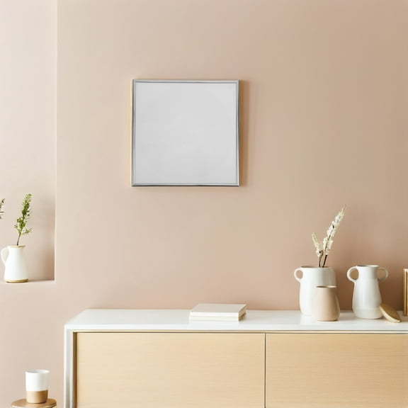 REOFLYUP 2Pcs Wall Mounted Vinyl Record Frame Plated Silver for Protective and Elegant Storage
