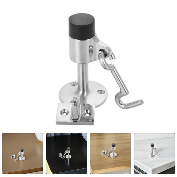 REOFLYUP 2 Sets Metal Door Stopper Hook Zinc Alloy Windproof for Strong Winds